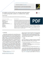 An Analysis On The Pressure Loss Through Perforated Plates at Moderate Reynolds Number