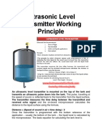 Ultrasonic Level Transmitter Working Principle