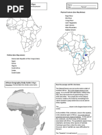 African Geography Study Guide Parts 1 2 and 3 Differentiated Xogn0s