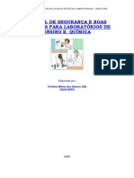 MANUAL DE SEGURANÇA E BOAS PRÁTICAS PARA LABORATÓRIOS DE ENSINO E QUÍMICA (Material Bom) PDF