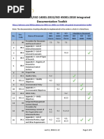 List of Documents ISO 9001 ISO 14001 ISO 45001 Documentation Toolkit en