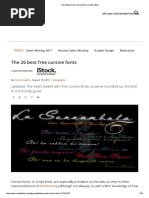 The 26 Best Free Cursive Fonts - Creative Bloq