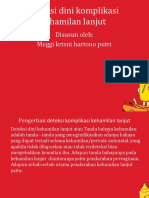 Deteksi Dini Komplikasi Kehamilan Lanjut