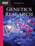 Advances in Genetics Research Vol 17