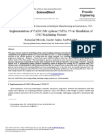 Implementation of CAD/CAM System CATIA V5 in Simulation of CNC Machining Process