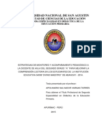 Estrategias de Monitoreo y Acompañamiento para Comprension Lectora 2014 Abancay PDF