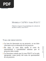 Modelo Capm y Tasa Wacc Objetivo Conocer