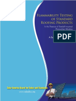 Flammability Testing of Standard Roofing Products: Solar America Board For Codes and Standards