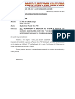 Carta #009 Ampliación de Plazo #02 Por Lluvias