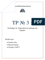 Technique de Separation de Melange de Liquide