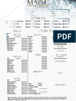 Ficha Editável de Mago o Despertar 2e