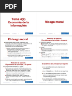 Economia Informacion - Riesgo Moral PDF