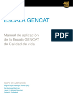 Escala GENCAT - Manual de Aplicación de La Escala GENCAT de Calidad de Vida PDF