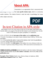 About APA:: The American Psychological Association Is An Organization That Is Concerned With