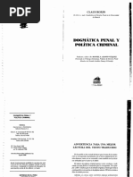 Roxin. Dogmatica Penal y Politica Criminal. 1998 PDF