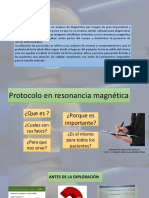 Introducción de Protocolos en Resonancia Magnética.