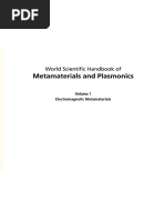 World Scientific Handbook of Metamaterials Properties PDF