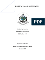 The Interactionist Approach On Education: Submitted By: Haris Johar Submitted To: Dr. Habib Elahi Roll Number: 44872