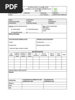 Signalling / Alarm and Interlock System Inspection Record