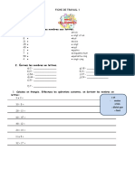 Fiche de Travail