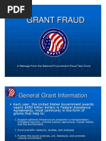 National Procurement Fraud Task Force - Grant Fraud Presentation