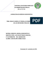 Ensayo Sobre Ley Federal de Remuneraciones de Servidores Publicos Hilario Gomez