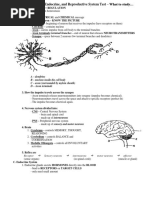 What To Study Nervous Endocrine Repro