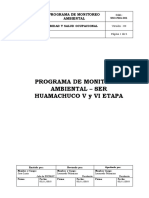 Programa de Monitoreo Ambiental