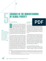 Changes in The Understanding of Global Poverty