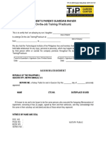 Students Parent Guardian Waiver (TIP-CC-028)