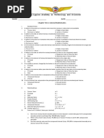 NAME: - DATE: - Chapter Test 1 General Mathematics