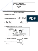 English Year 1 Mid Term Paper 1