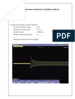 Synchronous Generator Transient Analysis