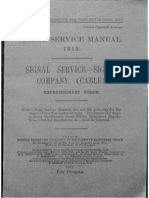 Field Service Manual, 1913. Signal Service - Signal Company (Cable)