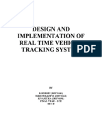 Design and Implementation of Real Time Vehicle Tracking System