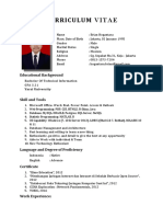 Curriculum Vitae: Educational Background