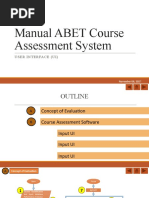 MANUAL ABET Course Assesment System