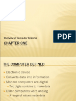 Chapter One: Overview of Computer Systems