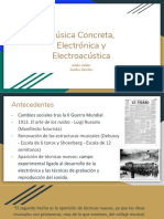 Música Concreta, Electrónica y Electroacústica 