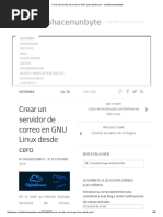 Crear Un Servidor de Correo en GNU Linux Desde Cero