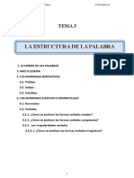 Tema 3 - La Estructura de La Palabra