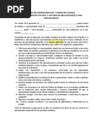 Modelo de Acta de Compromiso 2018