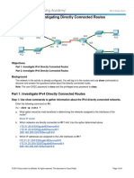 1.3.2.5 Packet Tracer - Investigating Directly Connected Routes Instructions