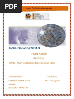 Lovely Professional University: TOPIC-Study On Banking Innovations in India