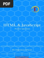 HTML & JavaScript - Practice Questions PDF