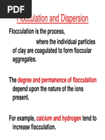 Floculation and Dispersion