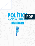 Documento Política Nacional Urbana (PNU) de La República Argentina