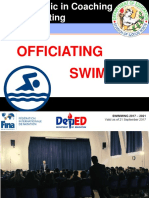 Swimming Officiating: Sept. 7, 2018