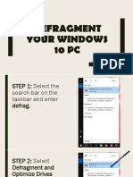 Defragment Your Windows 10 PC