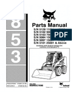 Bobcat 853 Skid Steer Loader Parts Catalogue Manual (SN 5084 15001 - 17999) PDF